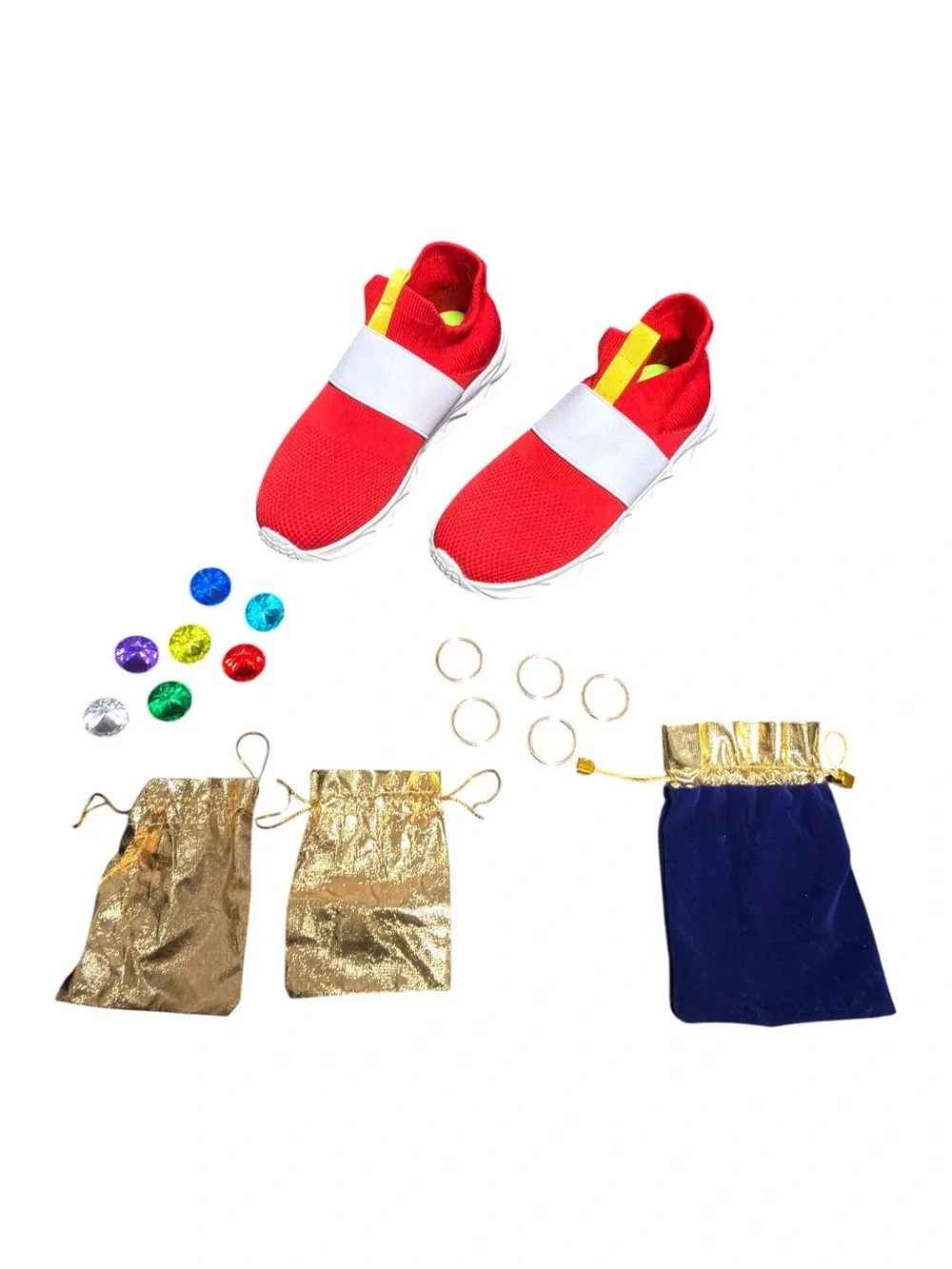 Kids Red Slip-On Sneakers Size 3 Little Kid | Boys Girls Shoes Gift Set New